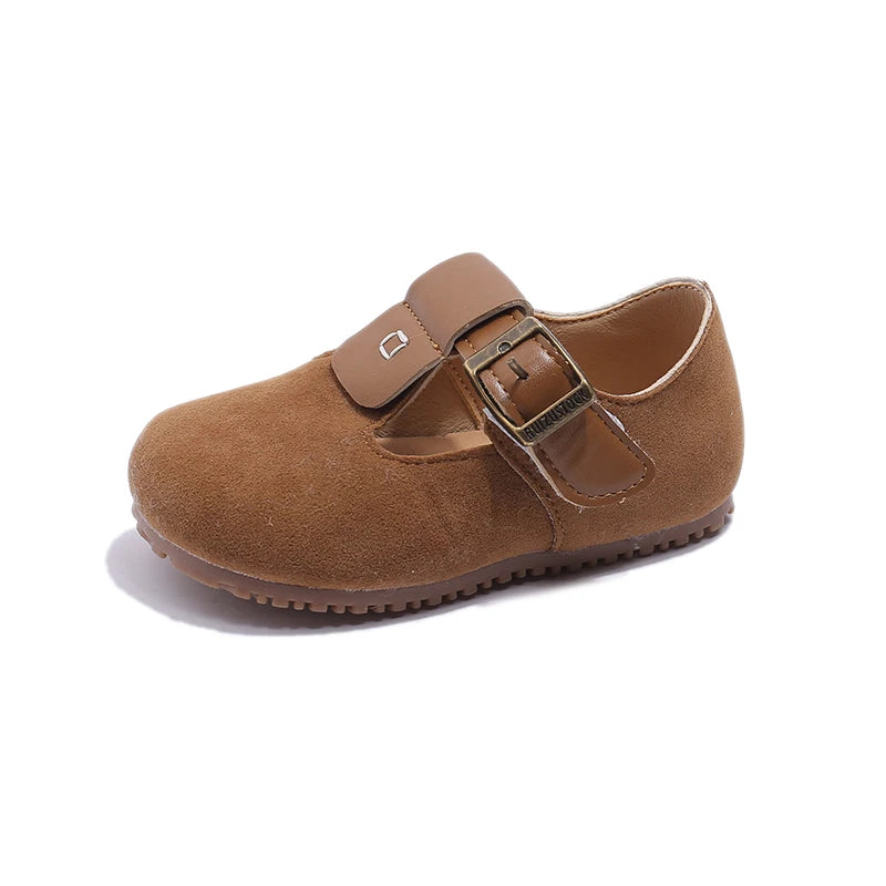 Chaussures enfants confortables camel