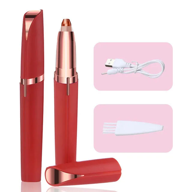 Appareil électrique pour sourcils de couleur rouge