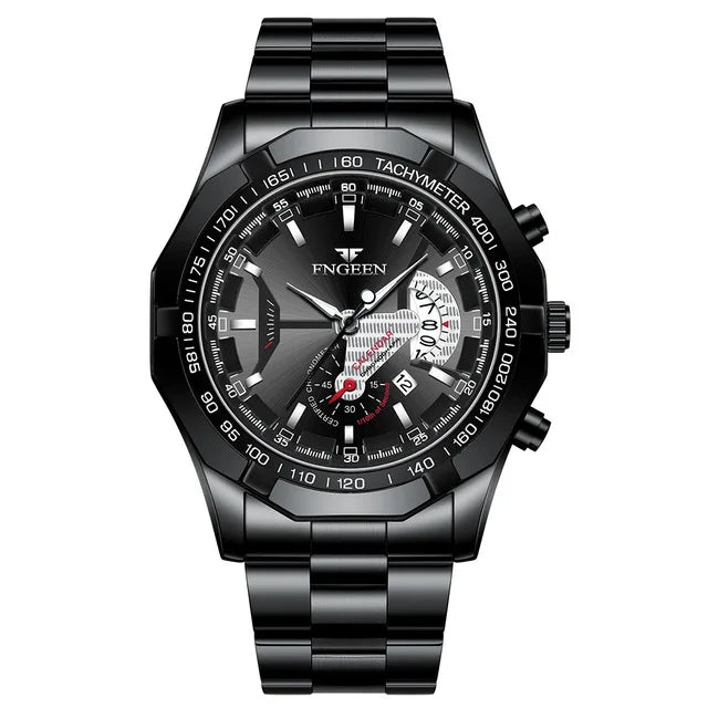 Montre de Luxe FNGEEN noire