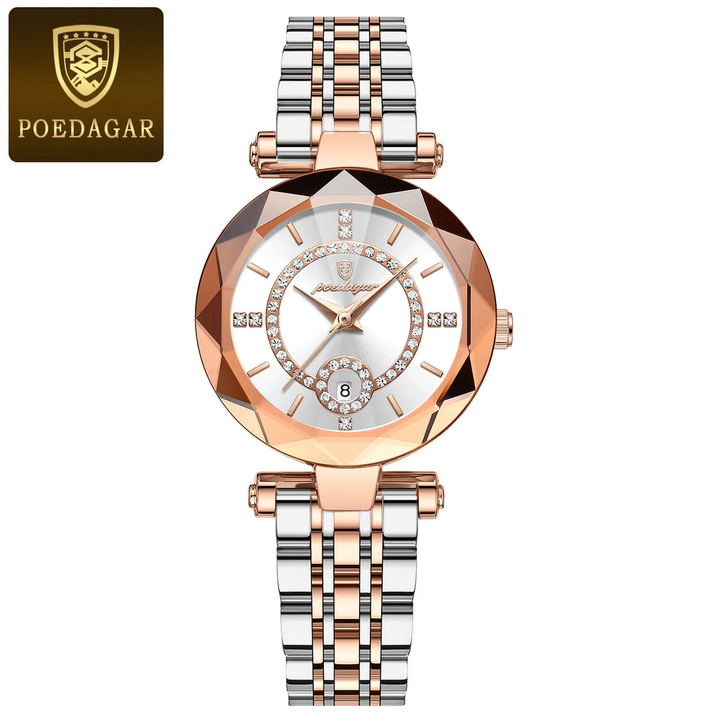 Montre de luxe POEDAGAR cadran blanc