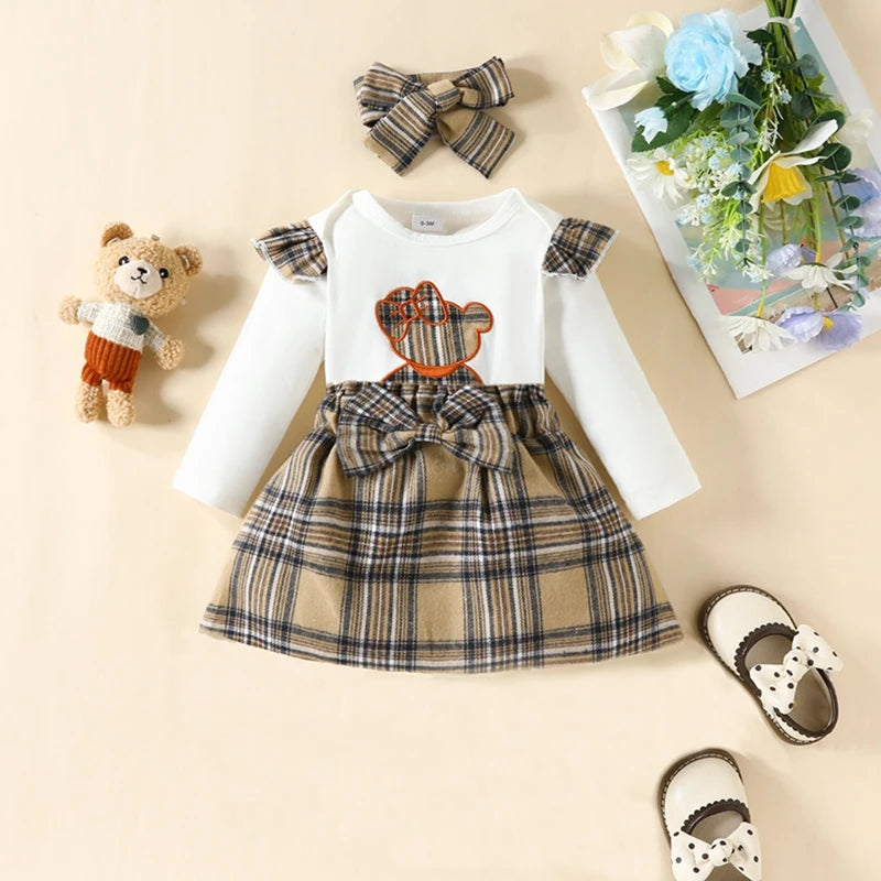 Ensemble de vêtements pour bébé fille - 3 Pièces 