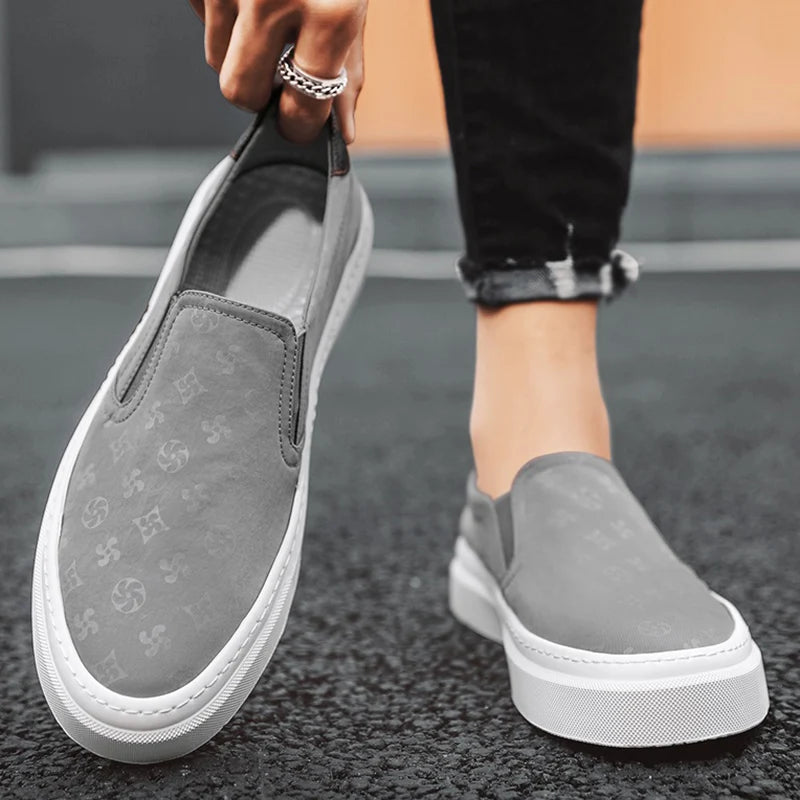 Chaussures décontractées homme grises