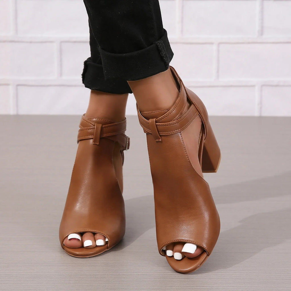 Sandales été élégantes marron pour femmes