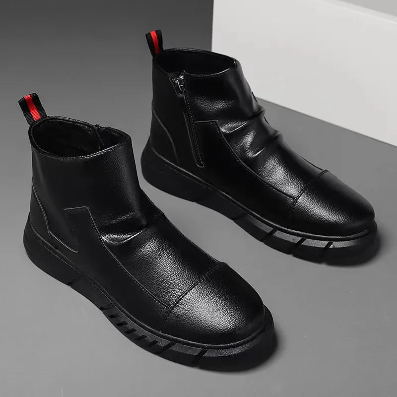 Bottines noires pour hommes