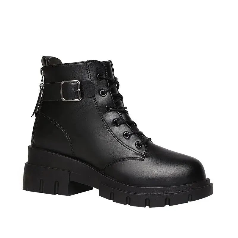 Botte courte noire automne hiver