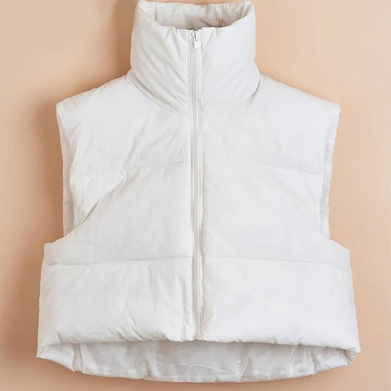 Veste sans manches blanche