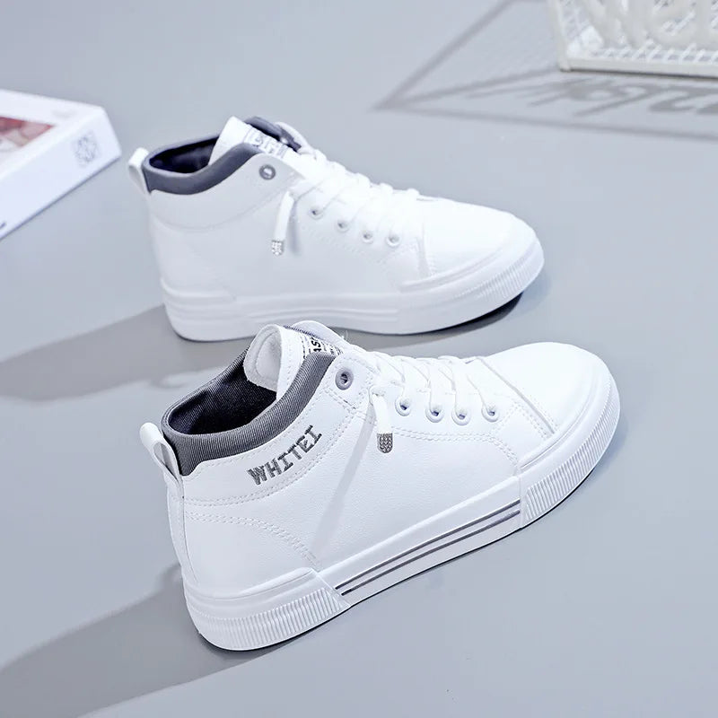 Tennis dame blanc et gris