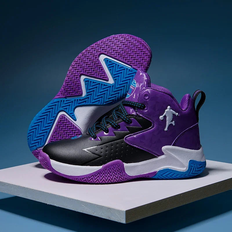 Chaussures Basket-ball violet et bleu