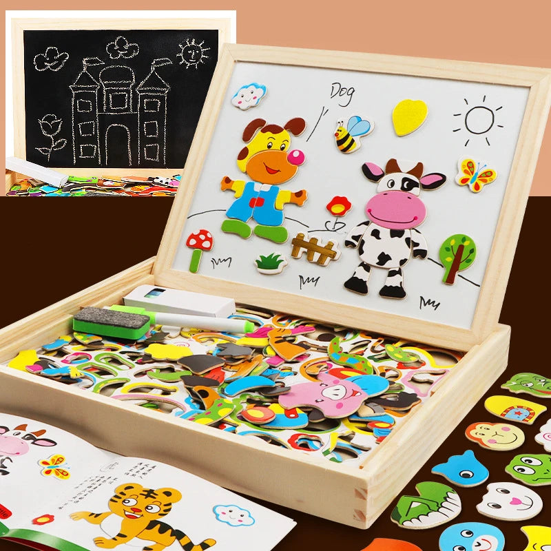 Puzzle Magnétique en Bois 