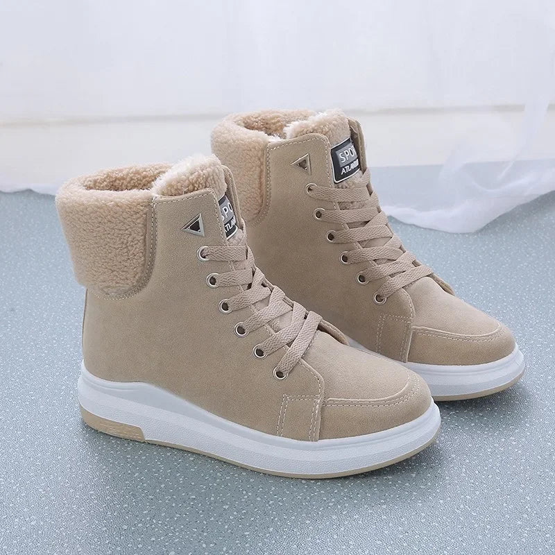 Bottes de neige courtes beiges
