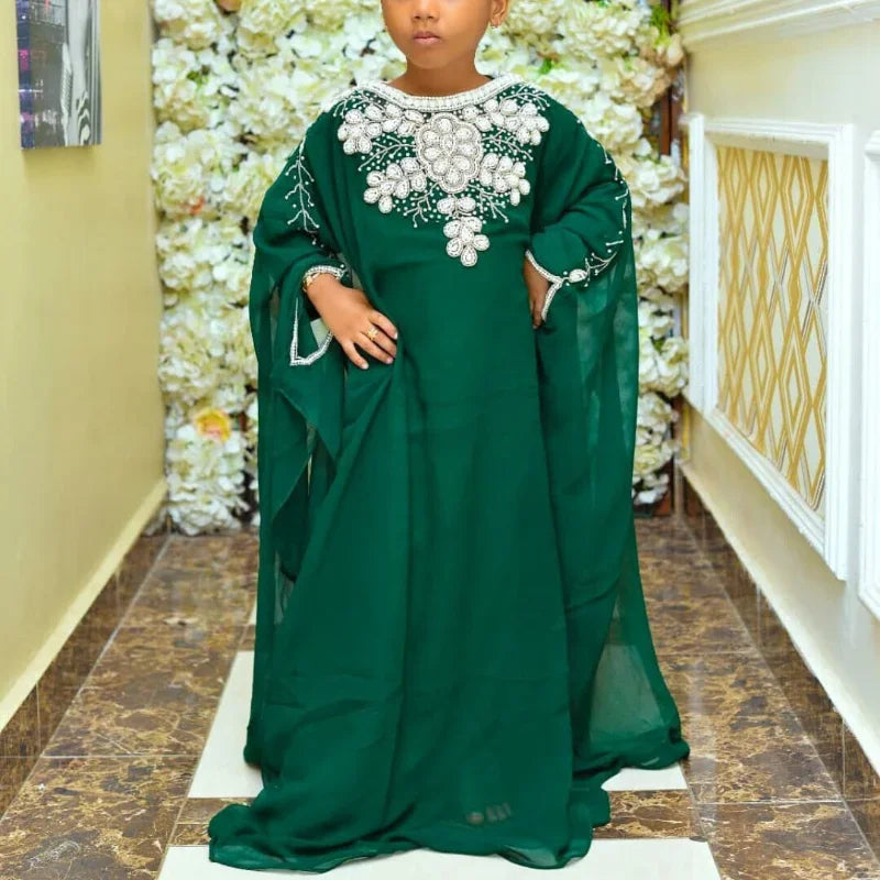 Robe abaya émeraude